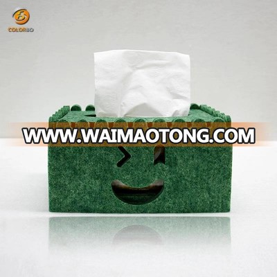 fancy felt tissue box for resitentialor or car